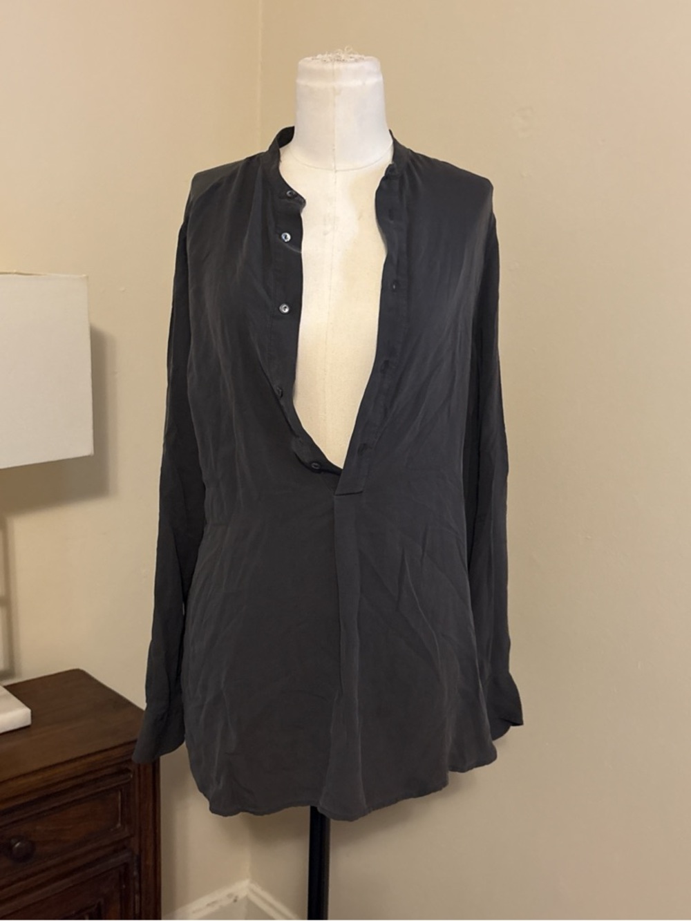 Polo by Ralph Lauren Charcoal Button-Up Shirt